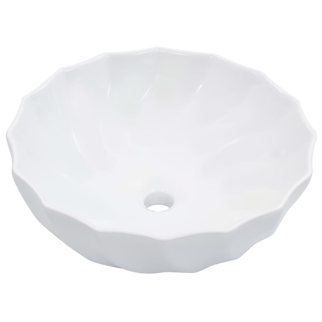 Bathroom sink, white, 46 x 17 cm, ceramic