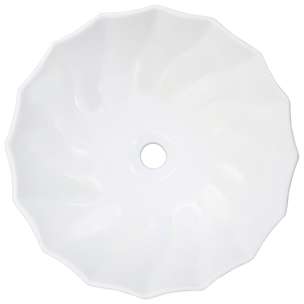 Bathroom sink, white, 46 x 17 cm, ceramic