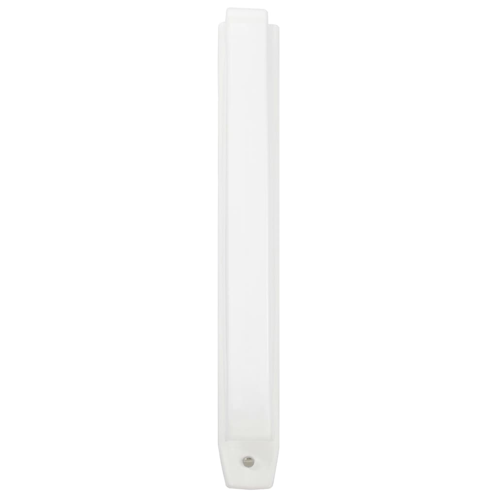 White ceramic wall-mounted urinal protection screen