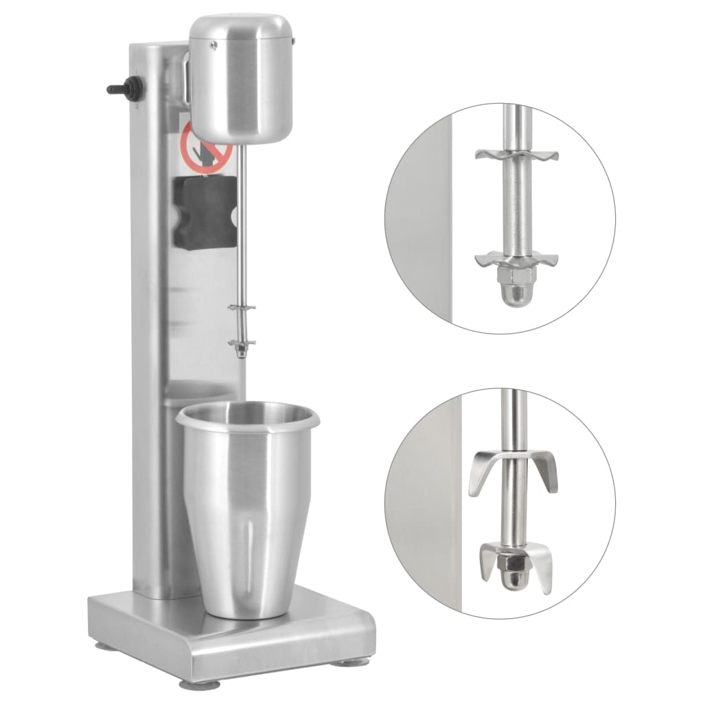 Milkshake mixer, 1 L, stainless steel