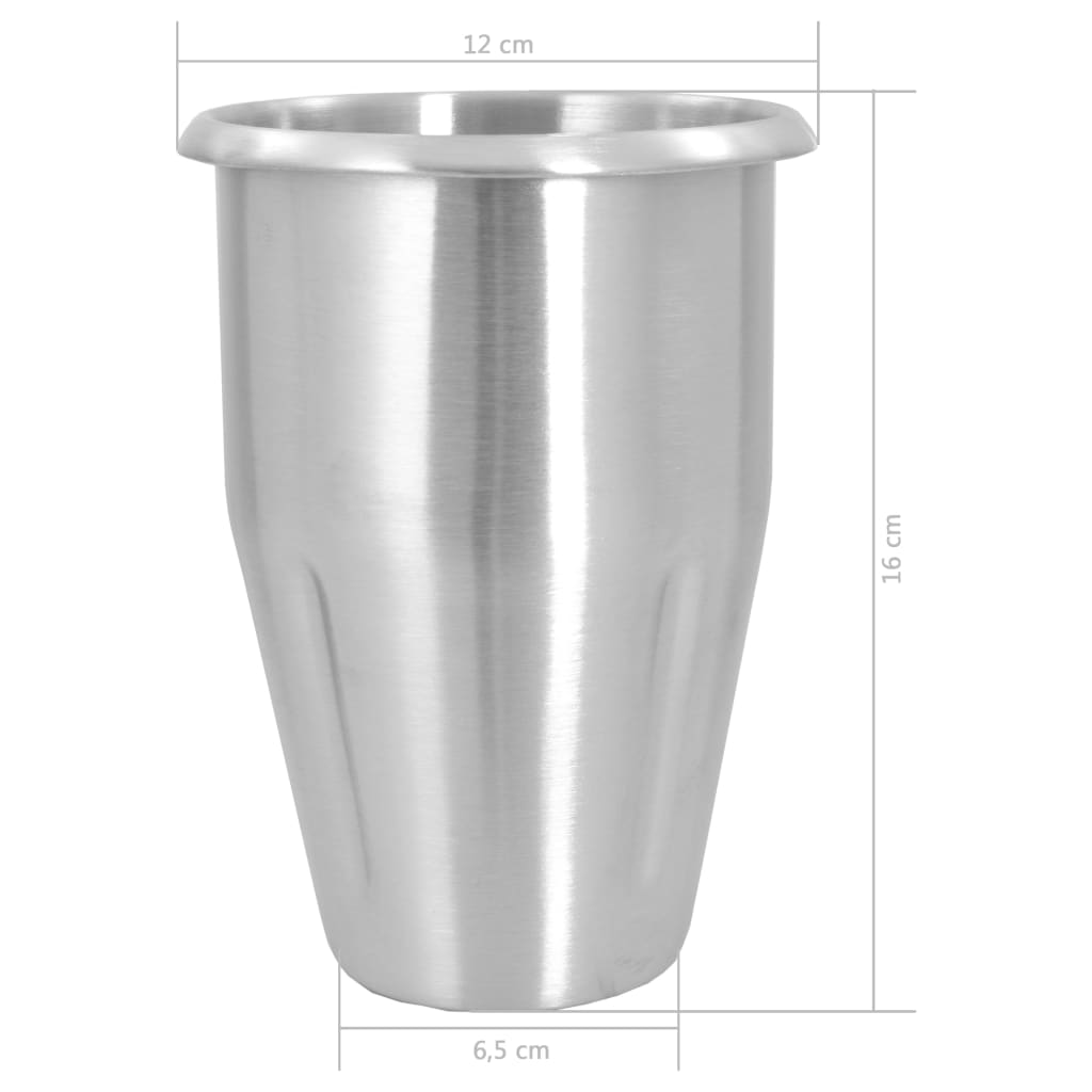 Milkshake mixer, 1 L, stainless steel