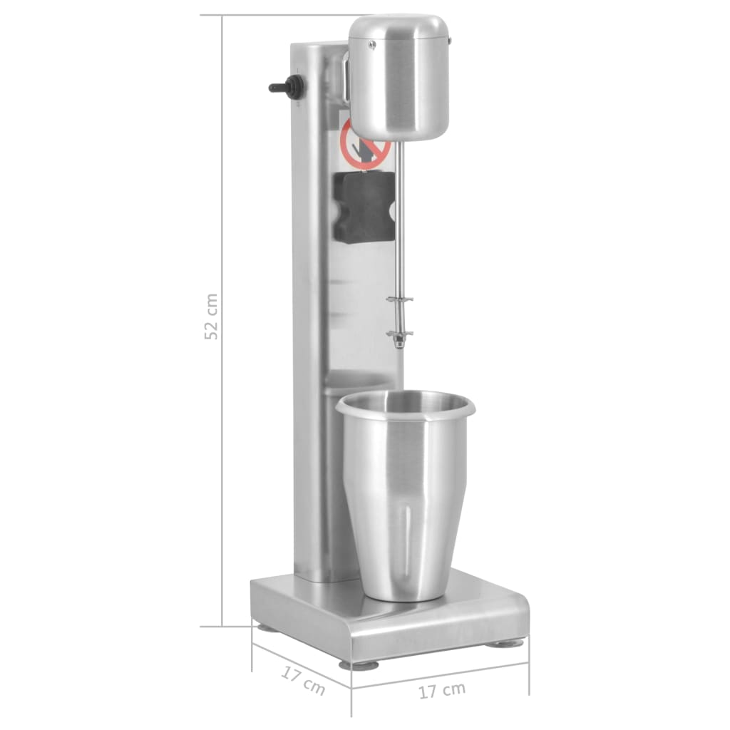 Milkshake mixer, 1 L, stainless steel