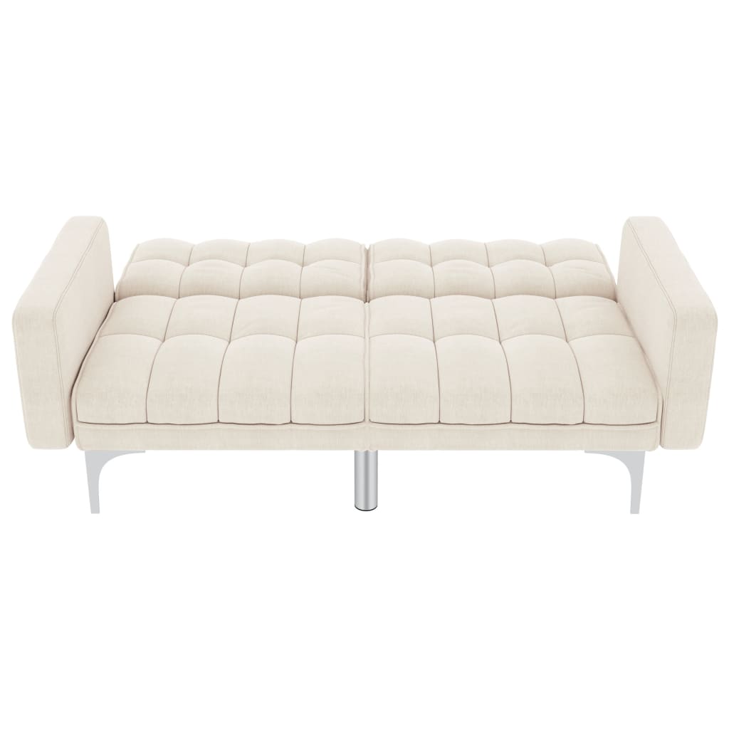 Sofa bed, cream, fabric