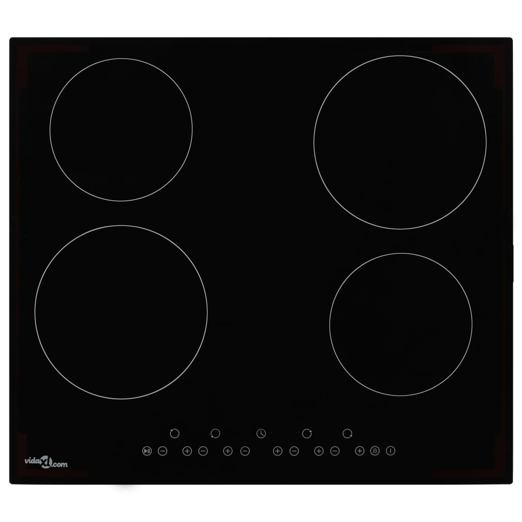 4-burner ceramic hob, touch control, 6000 W