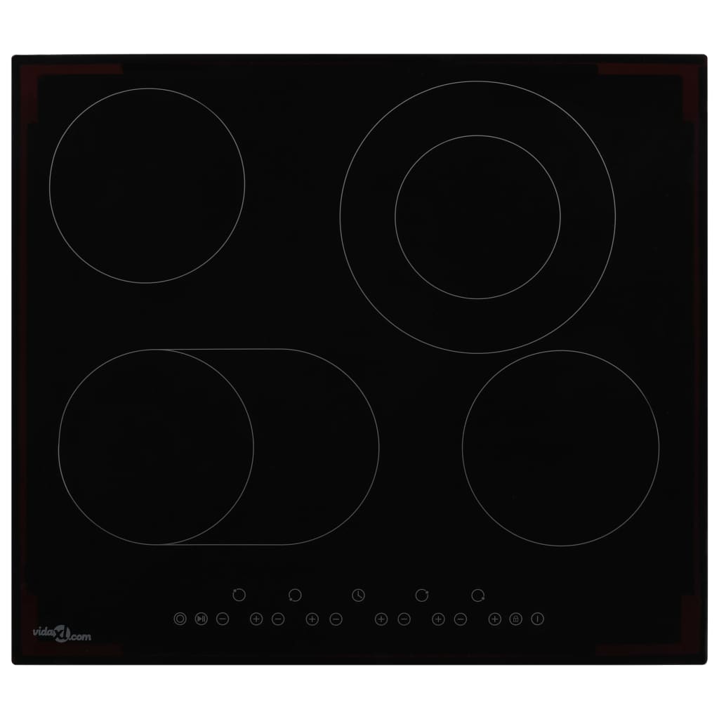 4-burner ceramic hob, touch control, 6600 W