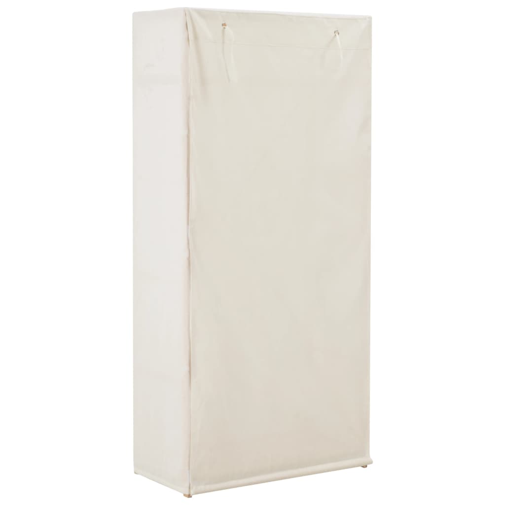 Wardrobe, white, 79 x 40 x 170 cm, textile