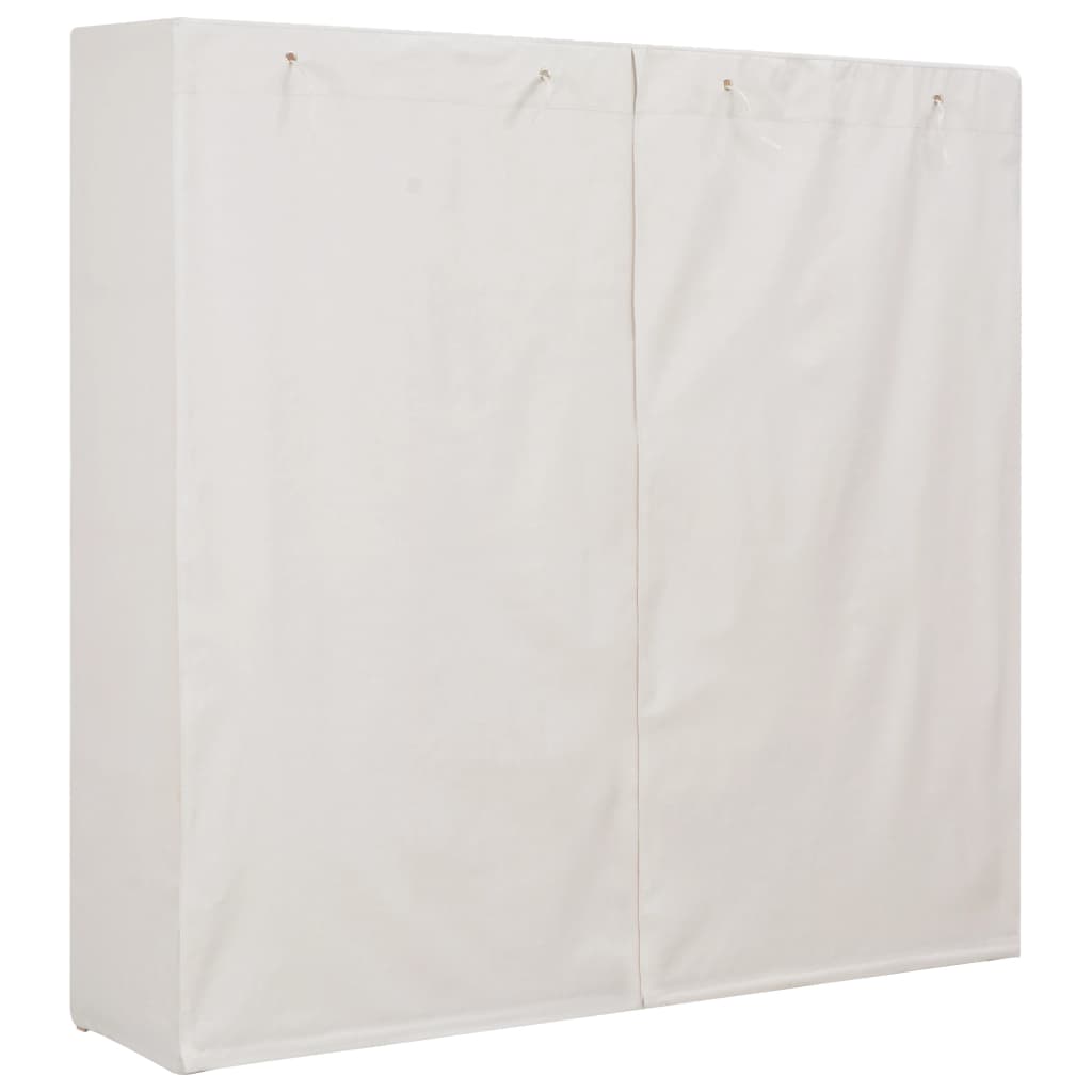 Wardrobe, white, 173x40x170 cm, textile