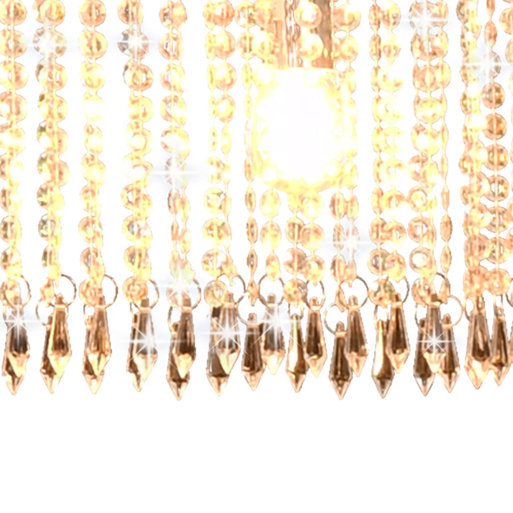 Chandelier with crystal beads, silver, 104 cm, E14