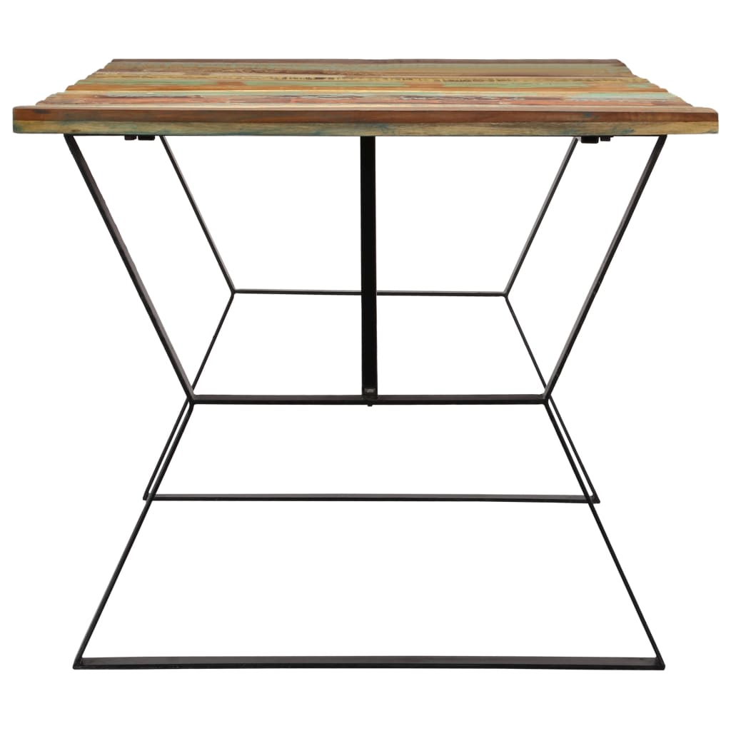 Kitchen table, 180 x 90 x 76 cm, solid recycled wood