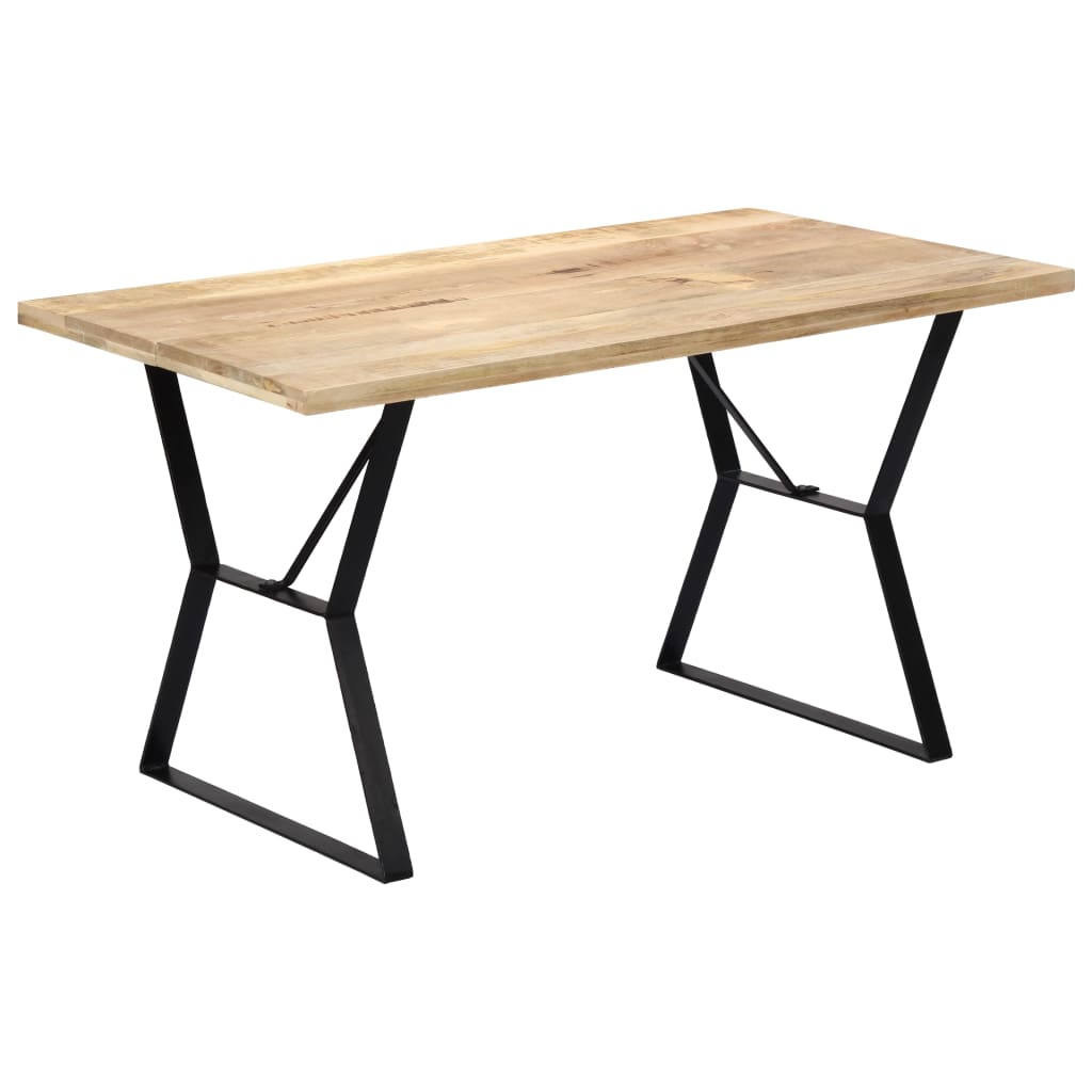 Kitchen table, 140 x 80 x 76 cm, solid mango wood