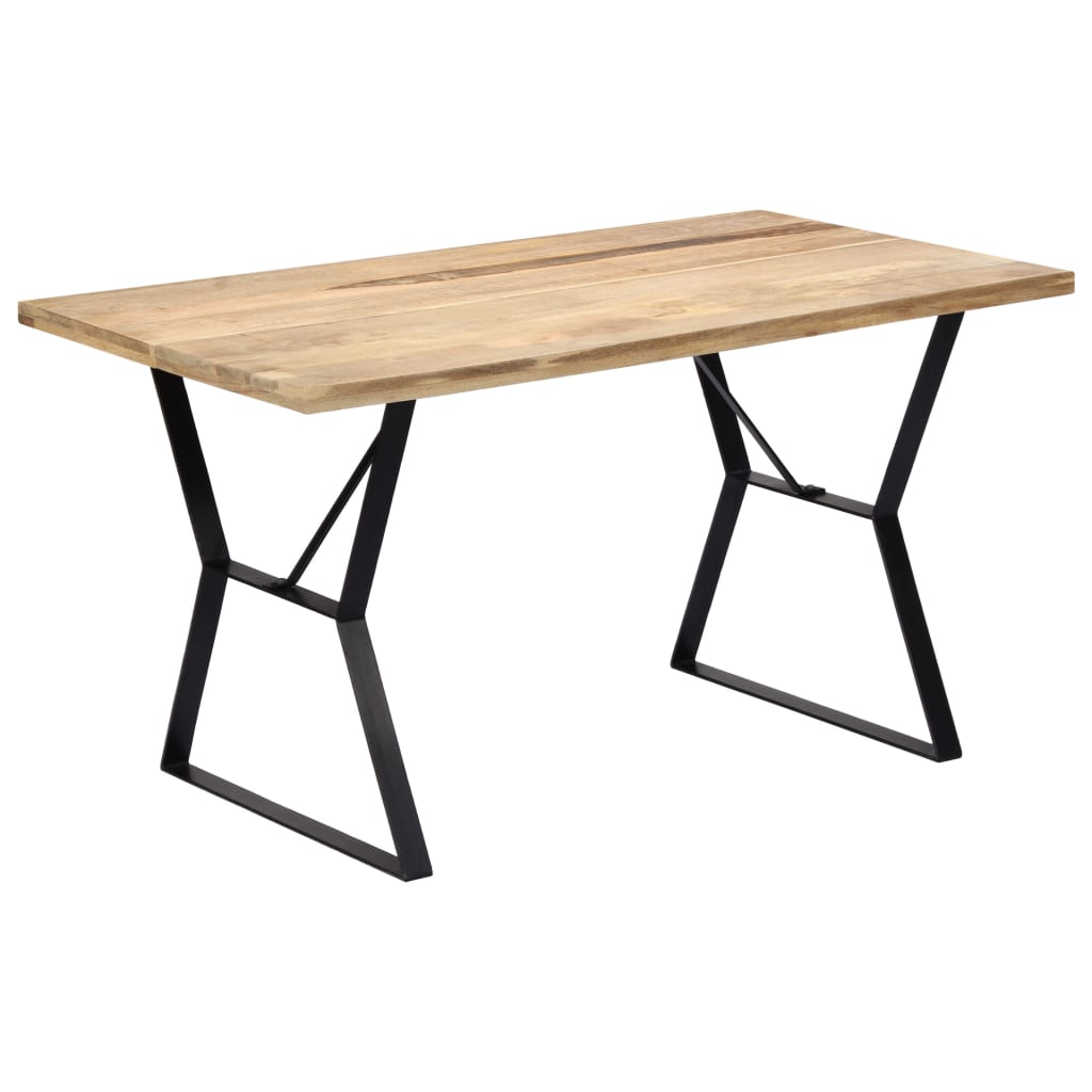 Kitchen table, 140 x 80 x 76 cm, solid mango wood