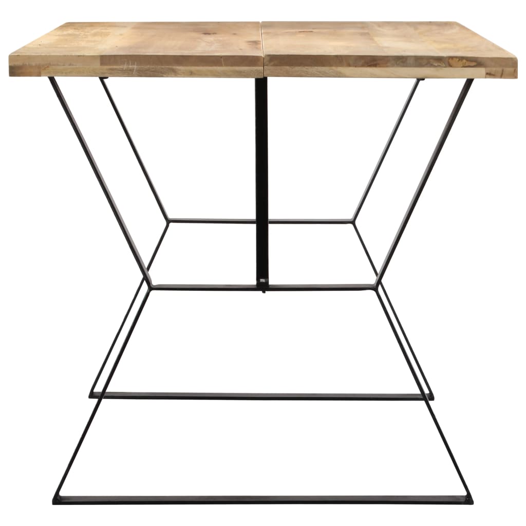 Kitchen table, 140 x 80 x 76 cm, solid mango wood