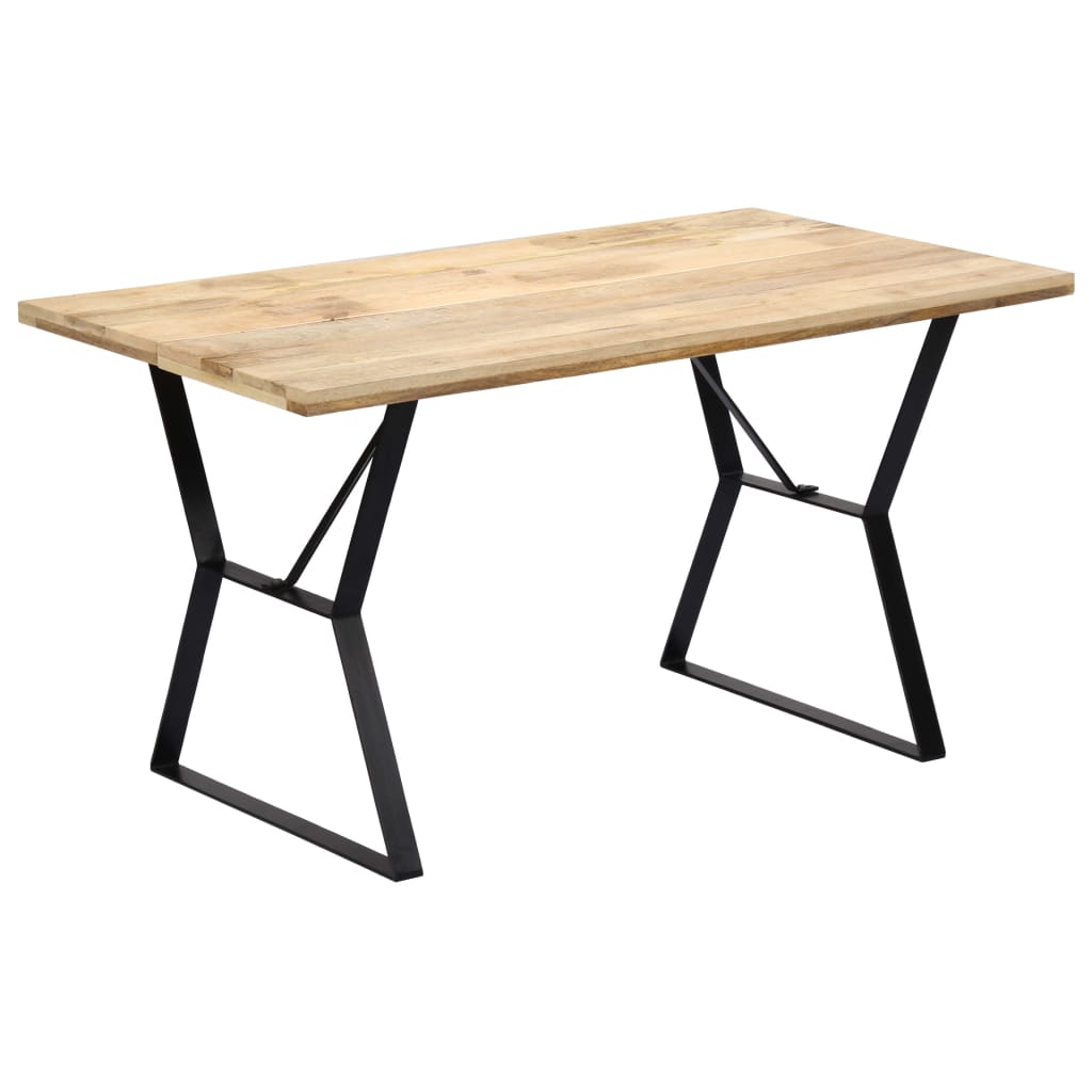 Kitchen table, 140 x 80 x 76 cm, solid mango wood