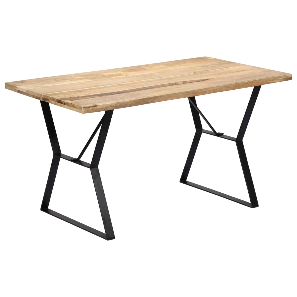 Kitchen table, 140 x 80 x 76 cm, solid mango wood