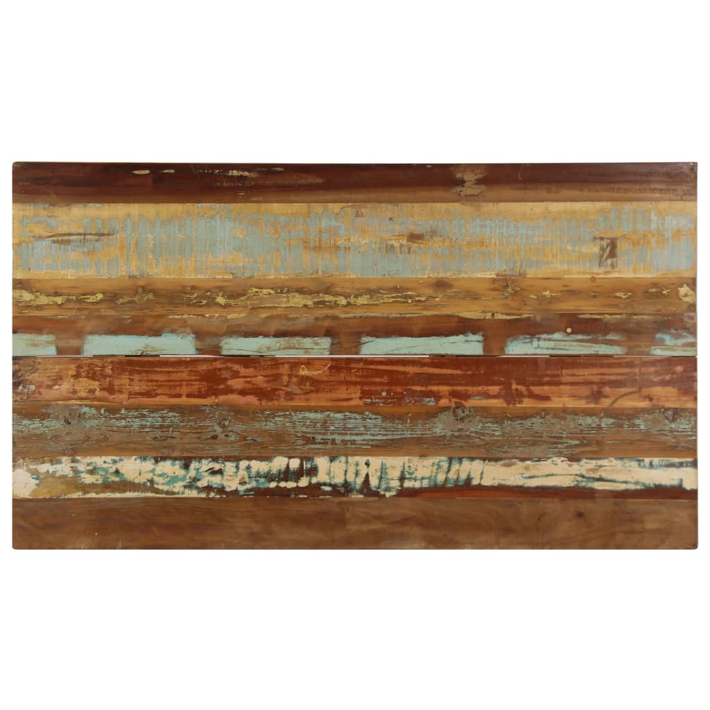 Kitchen table, 140 x 80 x 76 cm, solid recycled wood