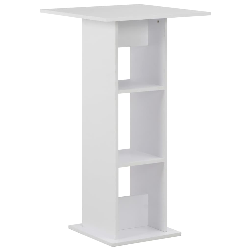 Bar table, white, 60 x 60 x 110 cm