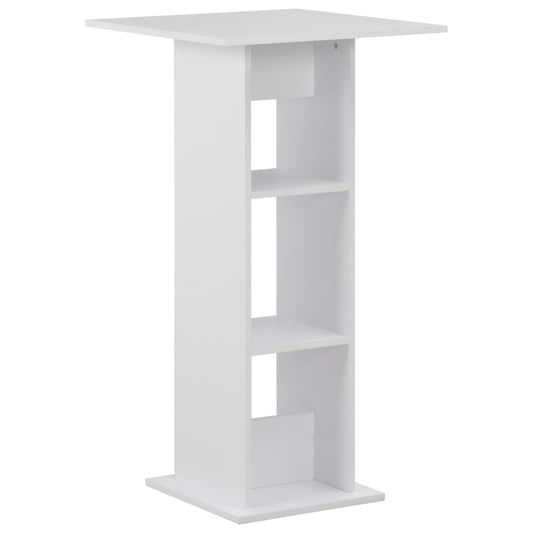 Bar table, white, 60 x 60 x 110 cm