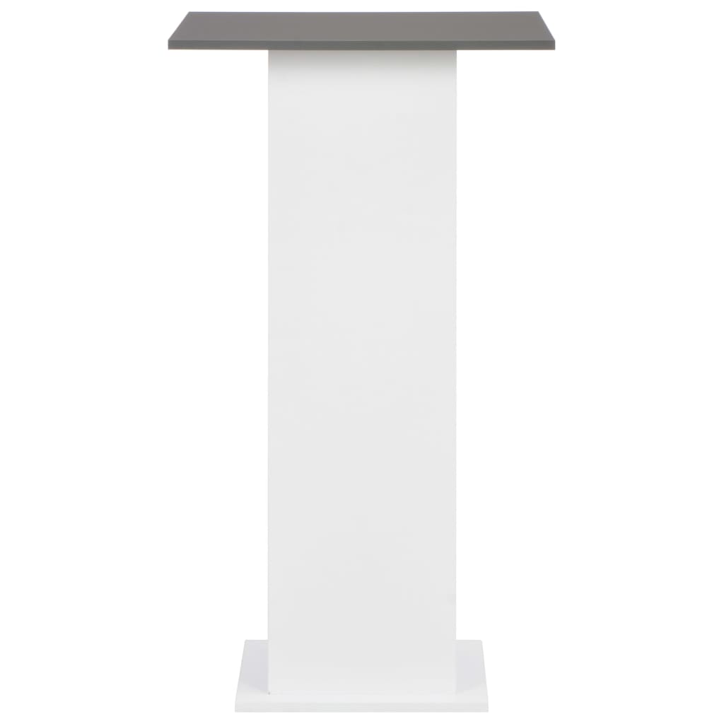 Bar table, white and anthracite grey, 60 x 60 x 110 cm