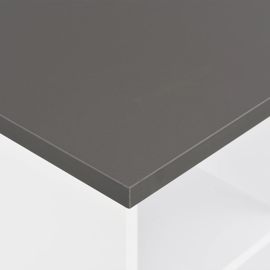 Bar table, white and anthracite grey, 60 x 60 x 110 cm