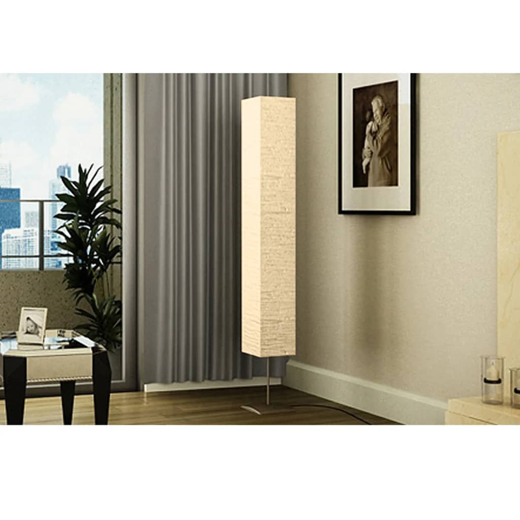 Floor lamp with steel base 170 cm Cream