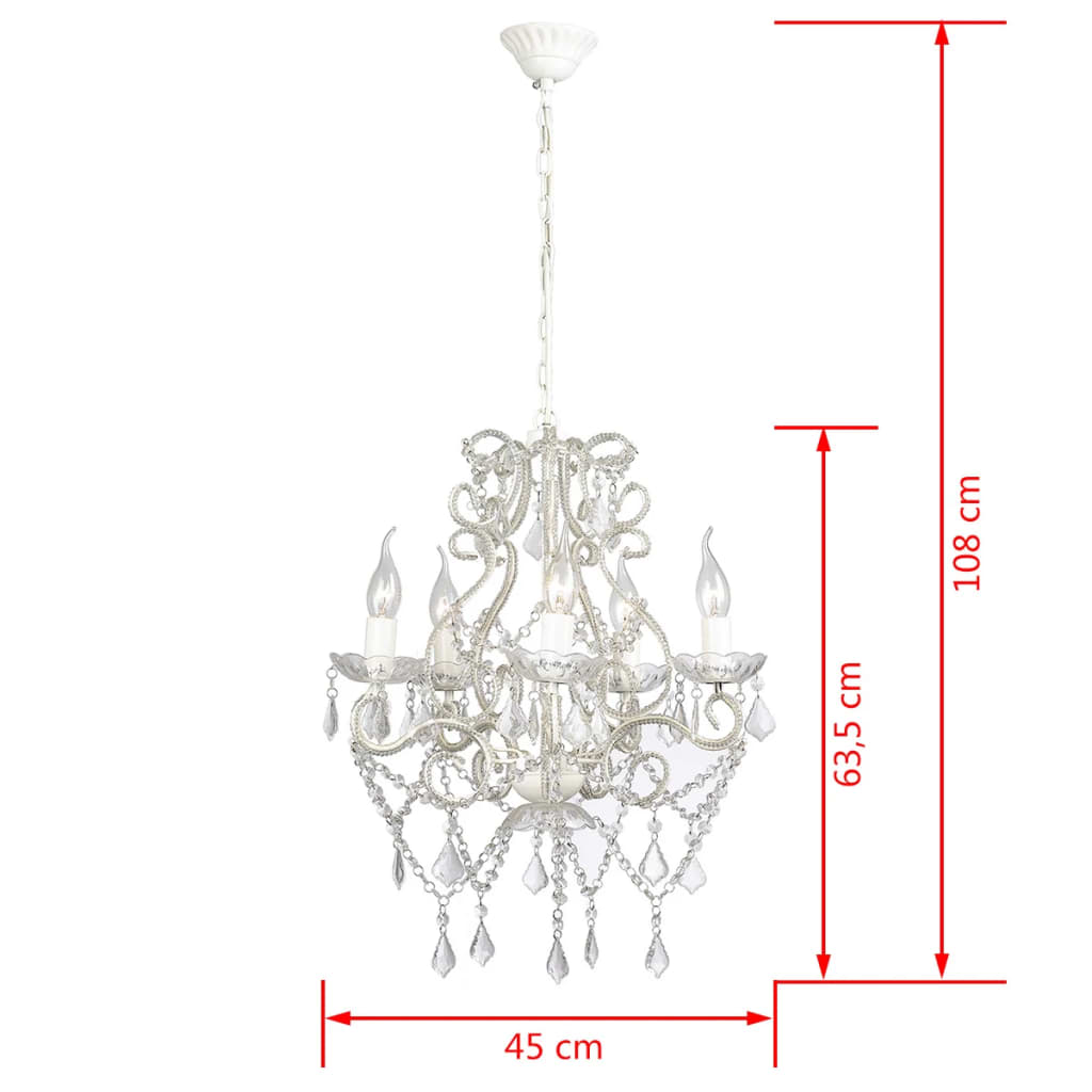 Chandelier with 2800 crystals E14