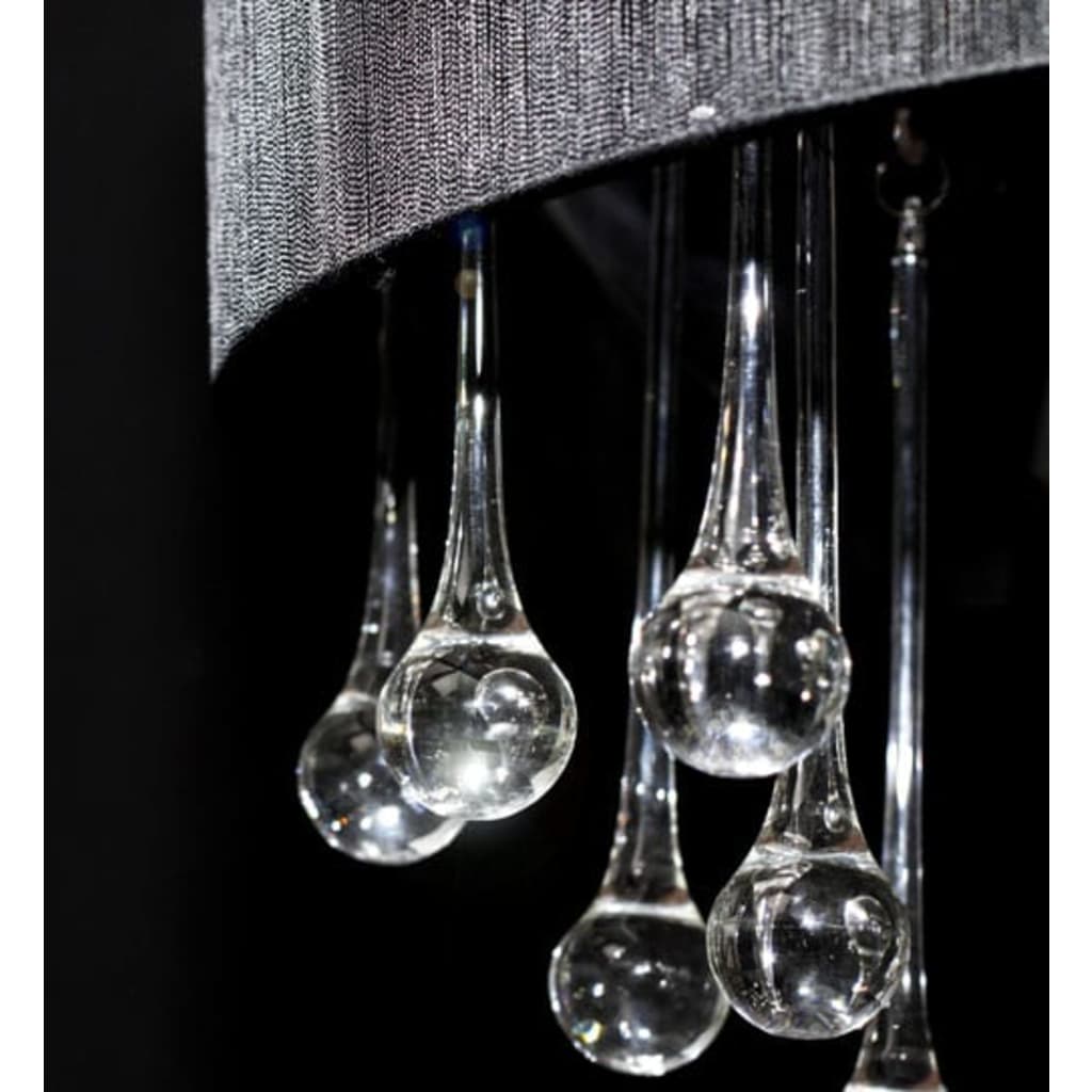 Chandelier with 85 crystals, Black