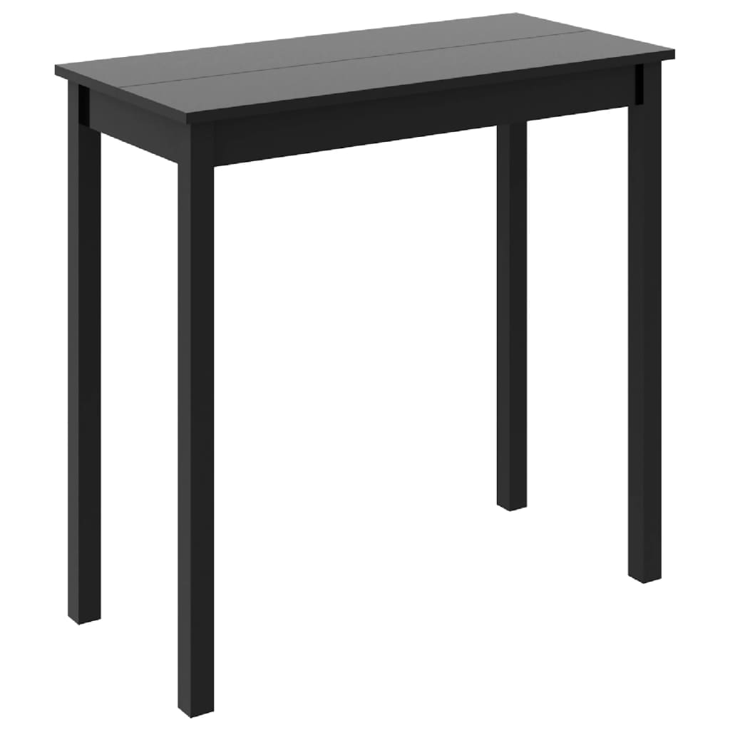 Masă de bar MDF, negru, 115x55x107 cm