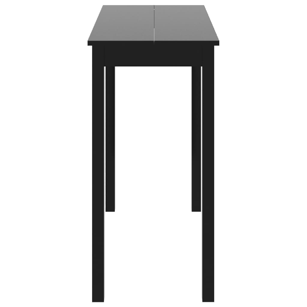 MDF bar table, black, 115x55x107 cm