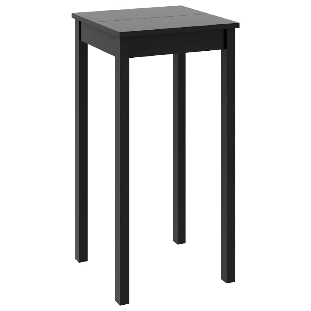 Masă de bar din MDF, negru, 55 x 55 x 107 cm