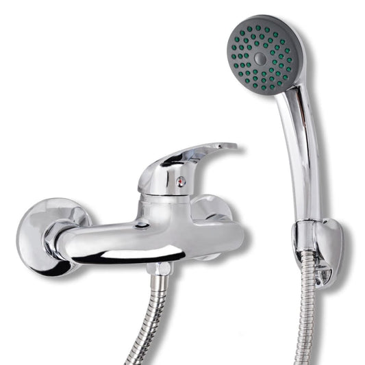 Bathroom shower faucet set, chrome