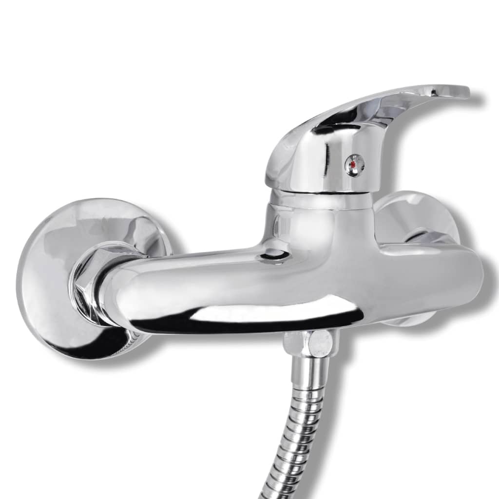 Bathroom shower faucet set, chrome