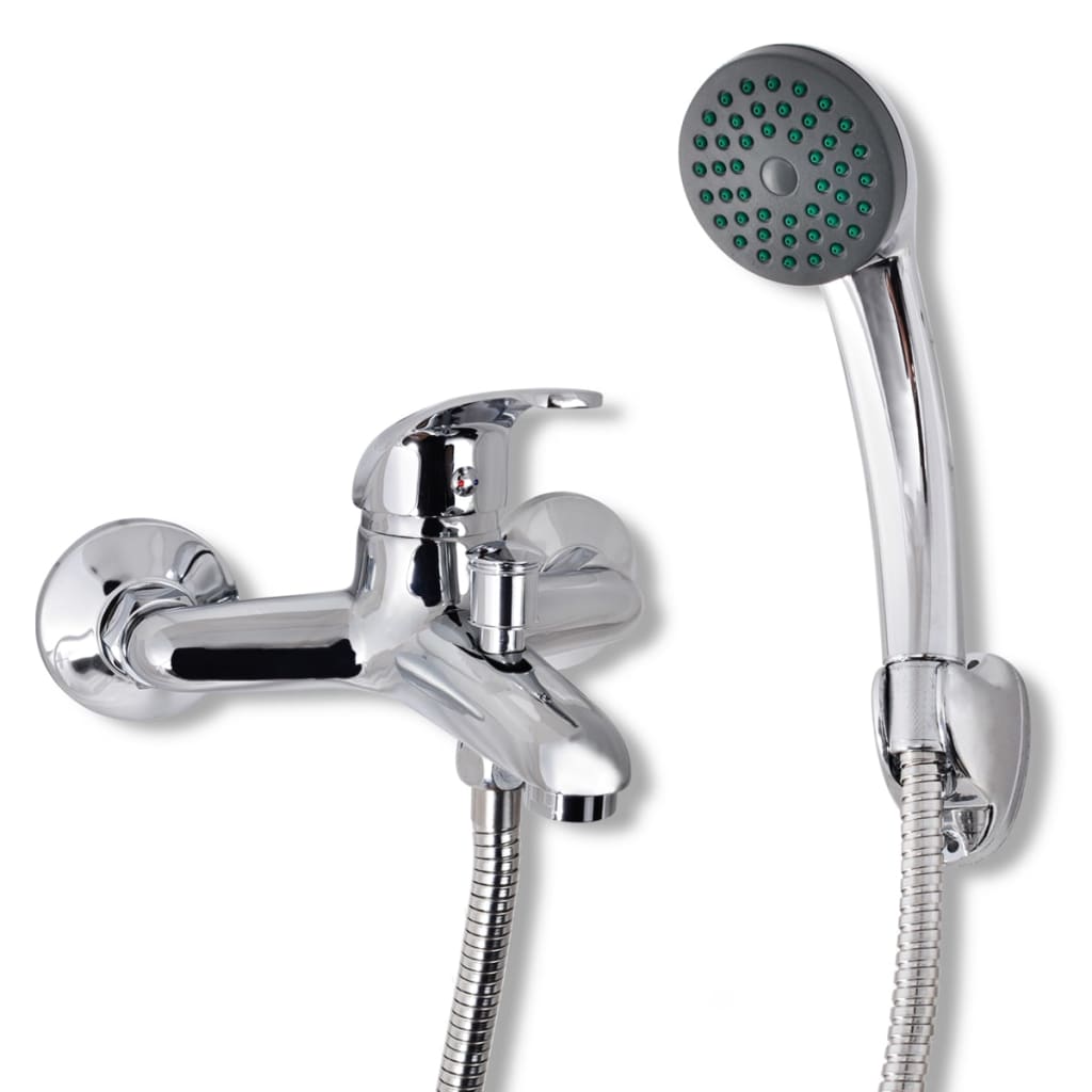 Bathroom shower faucet set, chrome