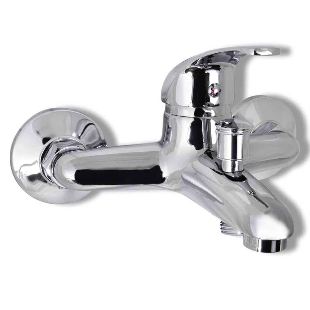 Bathroom shower faucet set, chrome