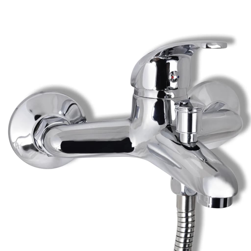 Bathroom shower faucet set, chrome