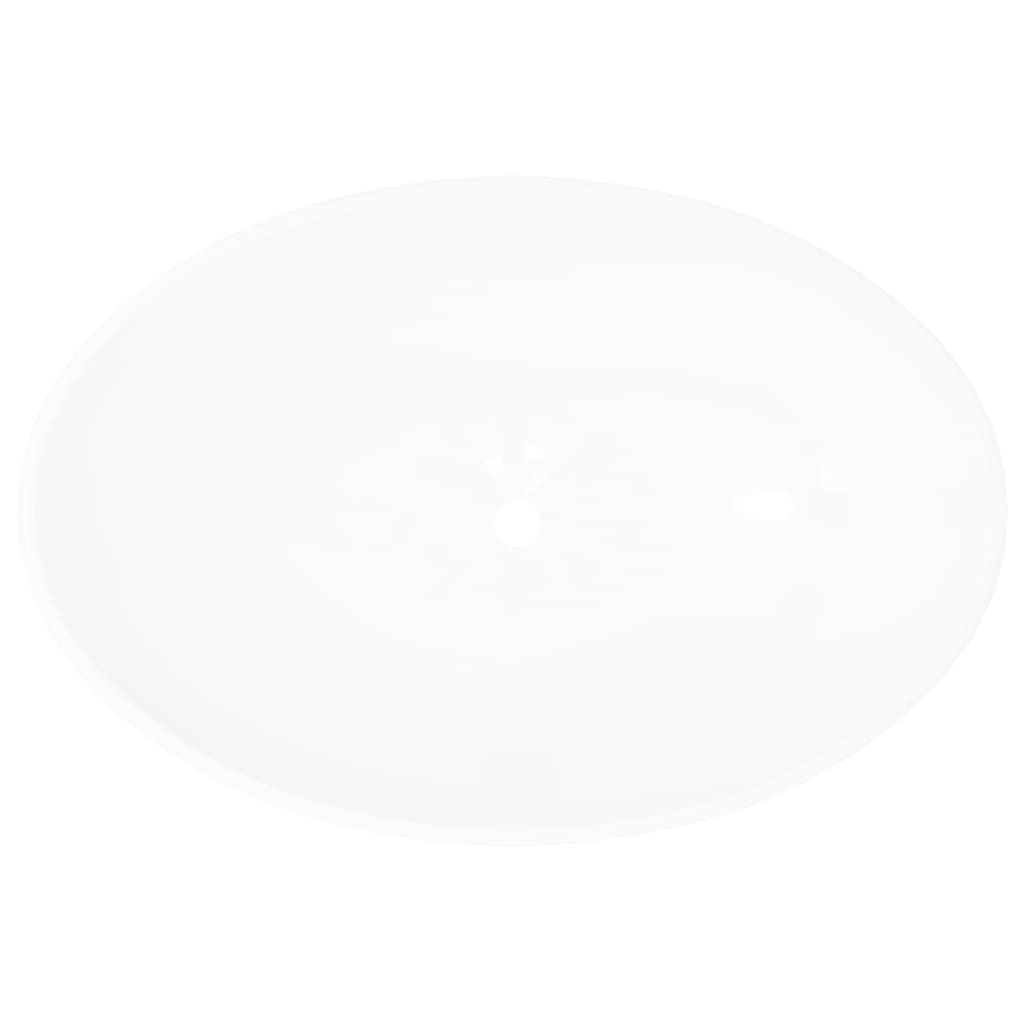 Oval sink, white, 40 x 33 cm, premium ceramic