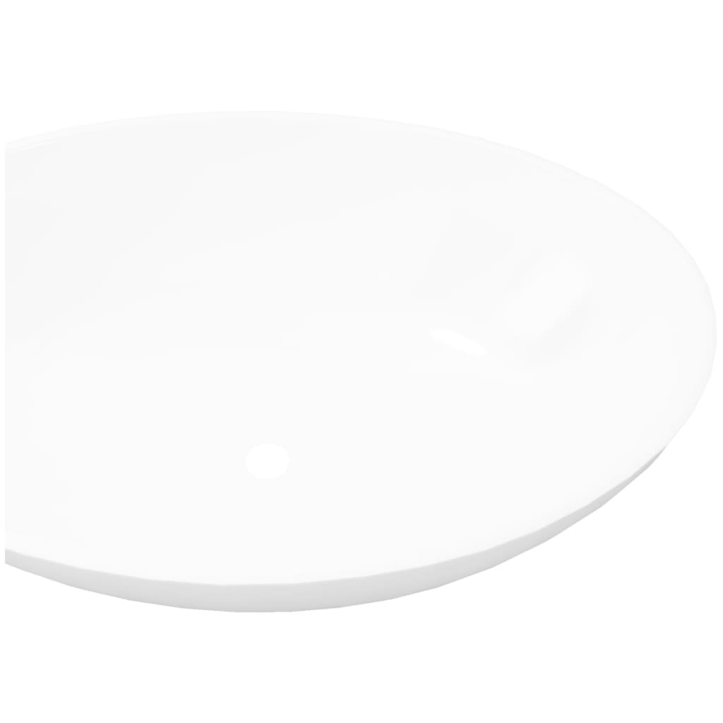 Oval sink, white, 40 x 33 cm, premium ceramic