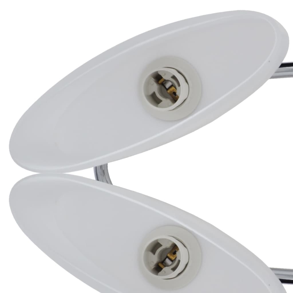 Ceiling lamp with ellipsoidal glass shades, for 4 E14 bulbs