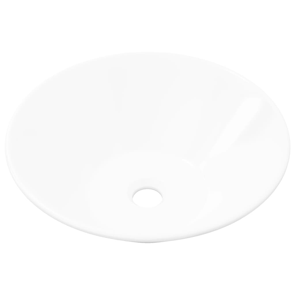 Porcelain ceramic sink, for bathroom, Art Bazin, white