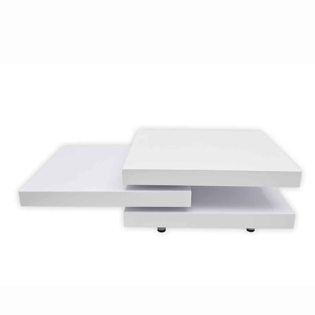 3-tier coffee table, high-gloss white