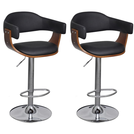 Bar stools, 2 pcs., eco-leather