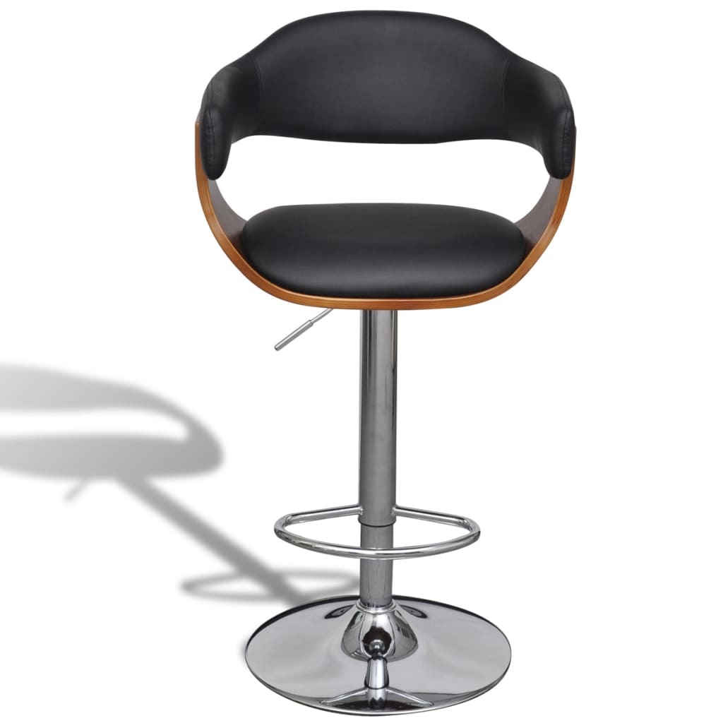 Bar stools, 2 pcs., eco-leather