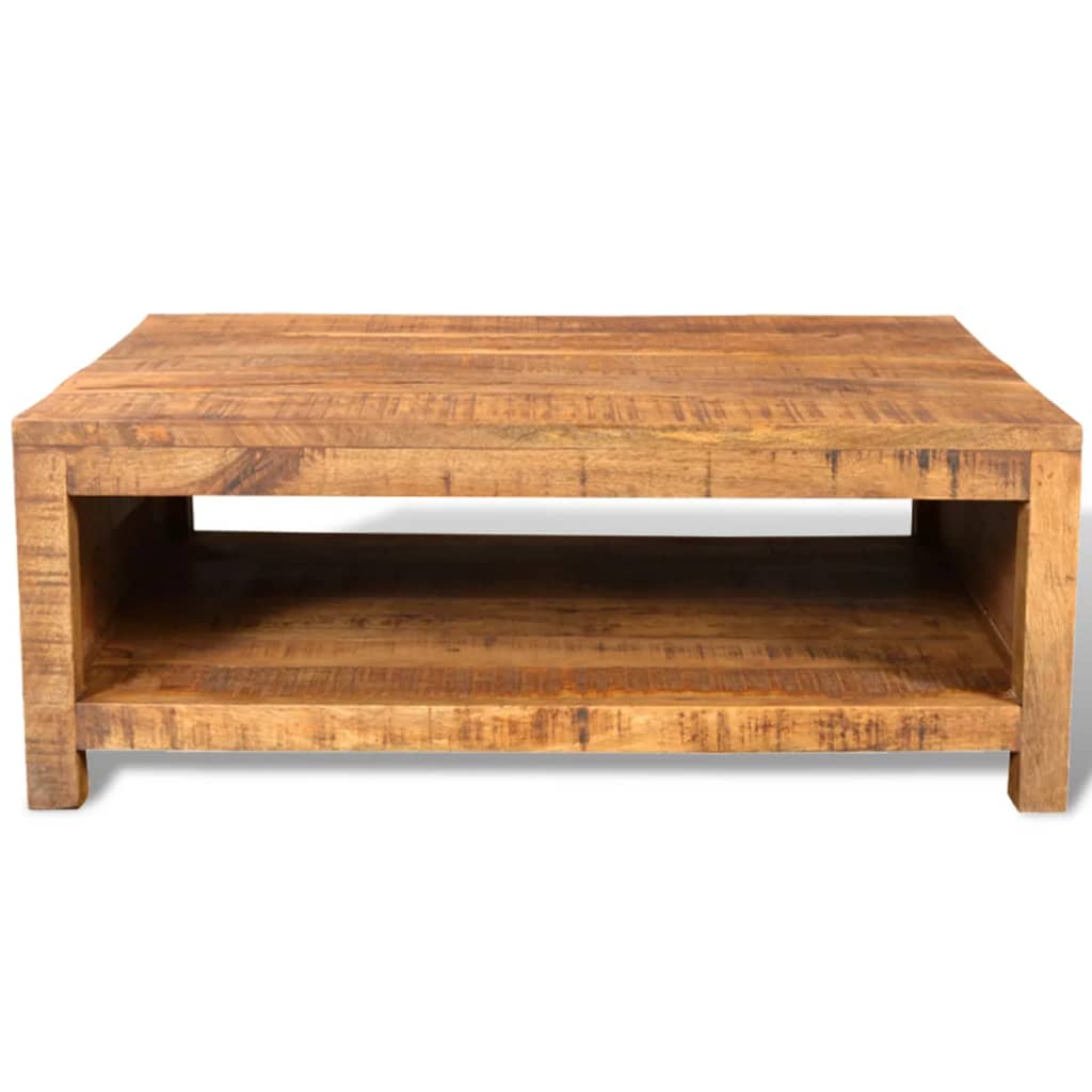 Solid mango wood coffee table