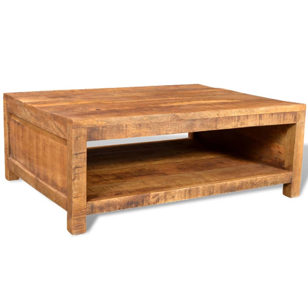 Solid mango wood coffee table