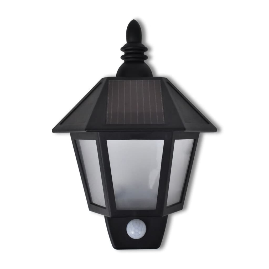 Solar wall lamp with motion sensor, 2 pcs.