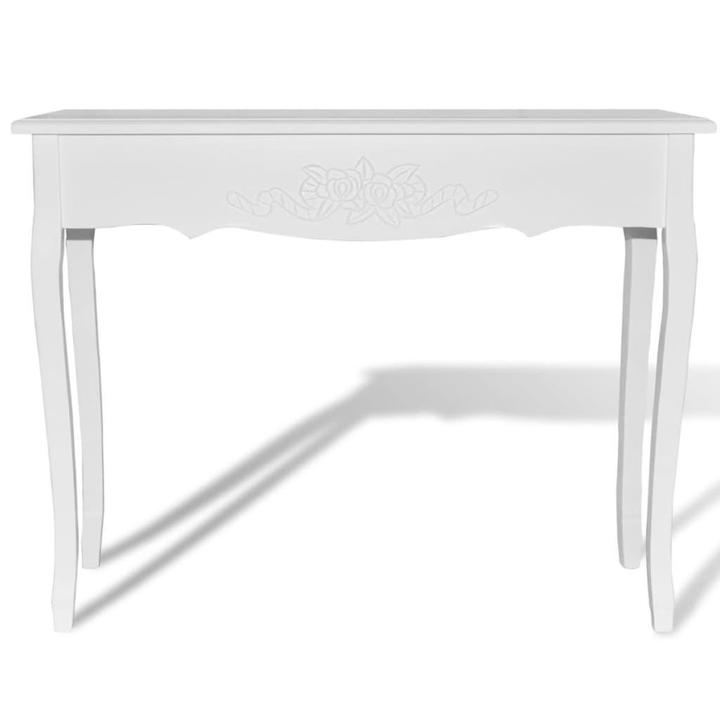 Console dressing table, white