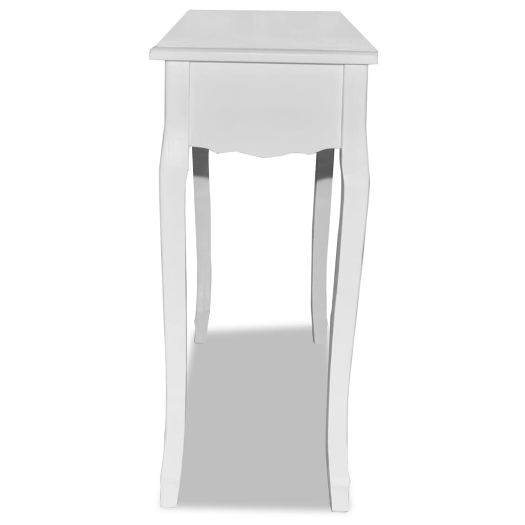 Console dressing table, white