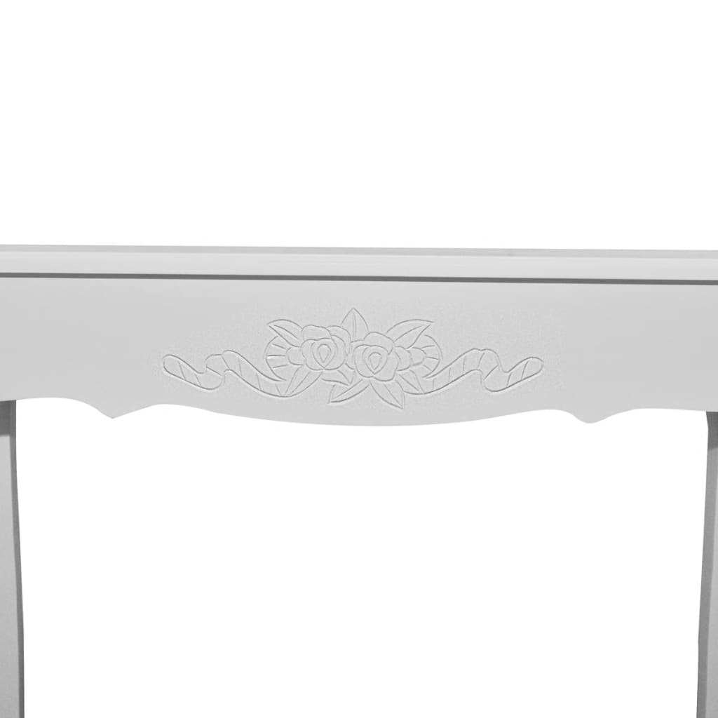 Console dressing table, white