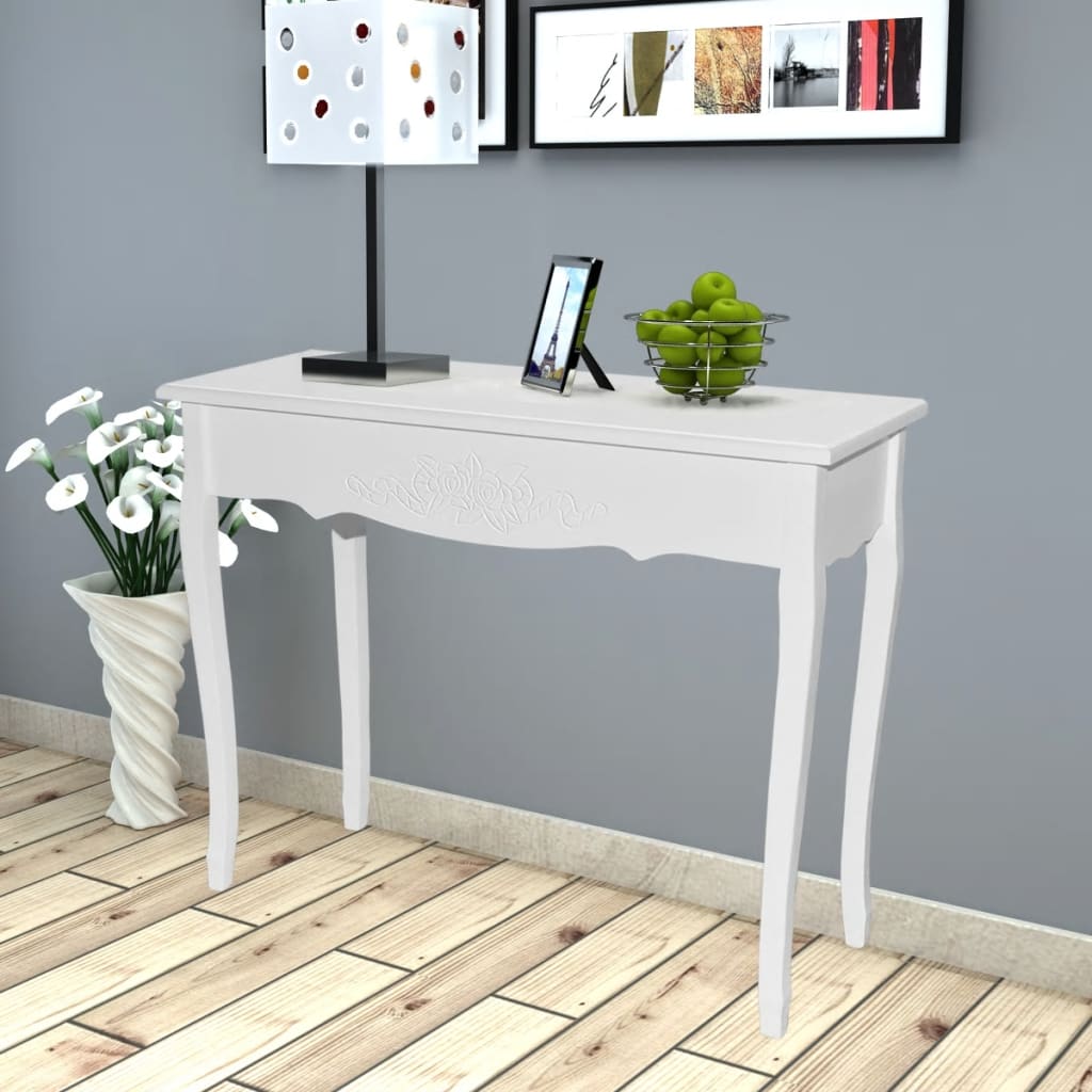 Console dressing table, white