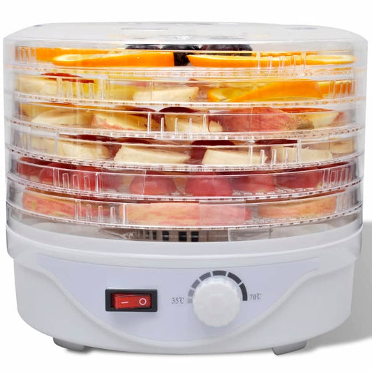 Food dehydrator with 6 stackable trays (round)