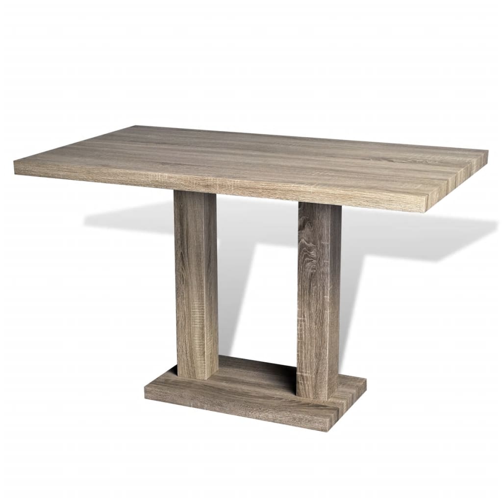 MDF kitchen table, oak look